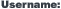 username